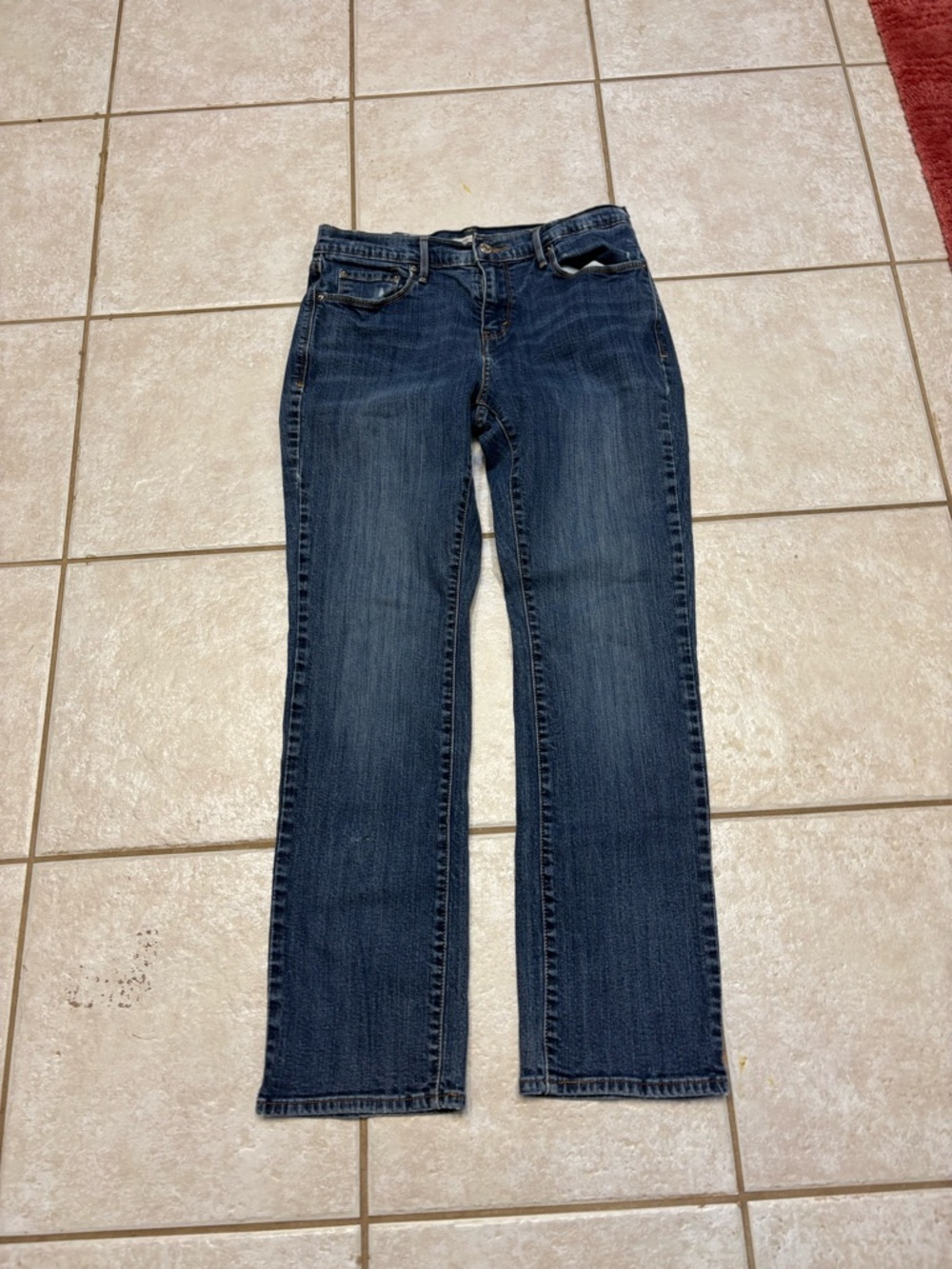 Levi's Women's Dark Blue Straight-Leg Jeans